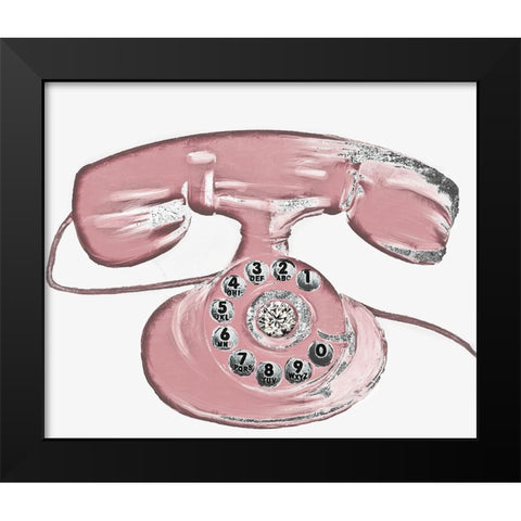 Glamour Calling Black Modern Wood Framed Art Print by Sommers, Mindy