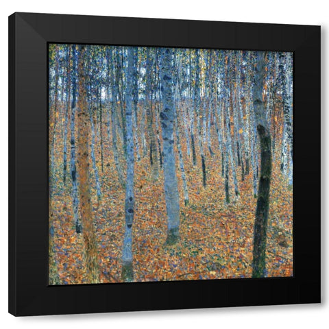 Beech Grove I Black Modern Wood Framed Art Print with Double Matting by Klimt, Gustav