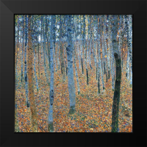 Beech Grove I Black Modern Wood Framed Art Print by Klimt, Gustav
