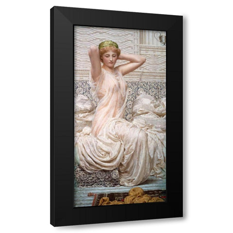 Silver Black Modern Wood Framed Art Print by Moore, Albert Joseph