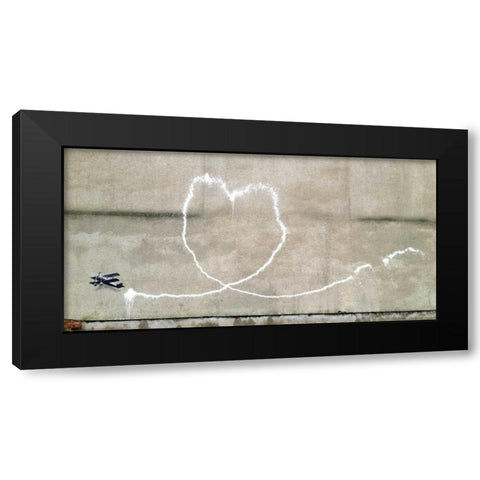 Rumford Street-Liverpool (graffiti attributed to Banksy) Black Modern Wood Framed Art Print by Anonymous