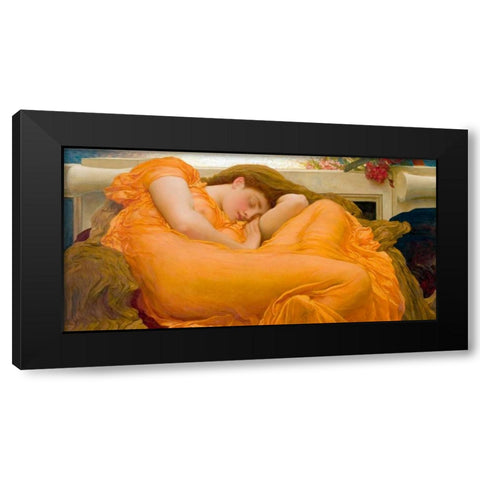 Flaming June (detail) Black Modern Wood Framed Art Print by Leighton, Frederic