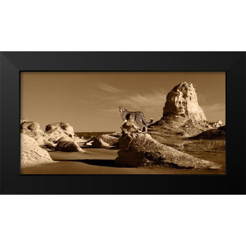 Wild Beauty Black Modern Wood Framed Art Print by Moreau, Marc
