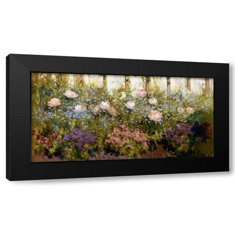 Flourished Border Black Modern Wood Framed Art Print with Double Matting by Adam, Patrick William