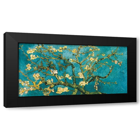 Mandorlo in fiore Black Modern Wood Framed Art Print with Double Matting by Van Gogh, Vincent