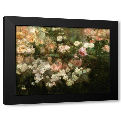 Garden in May Black Modern Wood Framed Art Print with Double Matting by Dewing, Maria Oakey