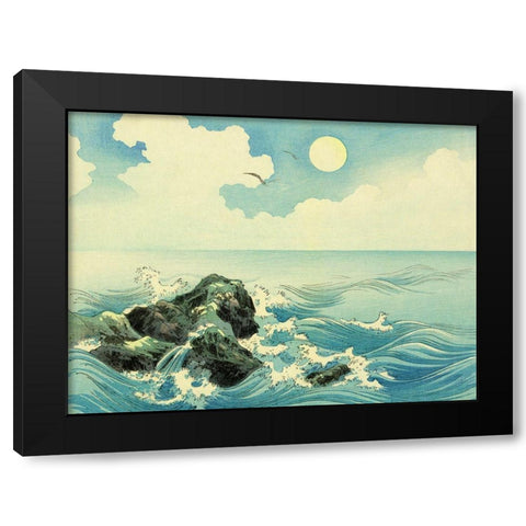 Kojima Island  Black Modern Wood Framed Art Print by Konen, Uehara