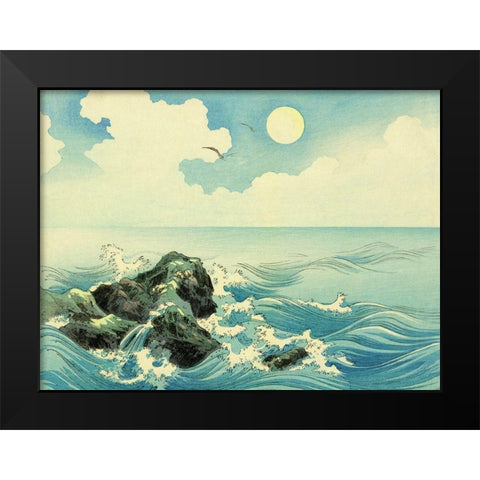 Kojima Island  Black Modern Wood Framed Art Print by Konen, Uehara