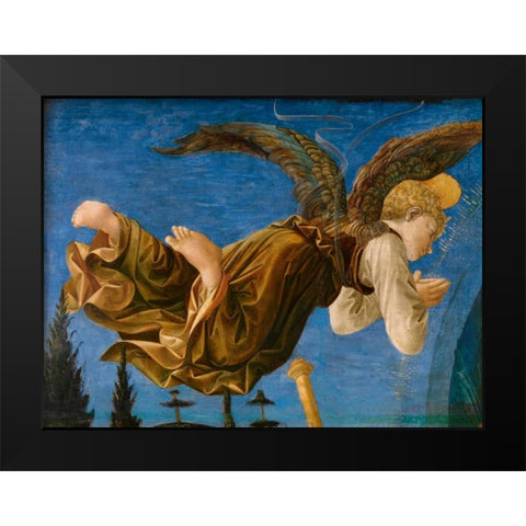 Angelo I Black Modern Wood Framed Art Print by Pesellino, Francesco