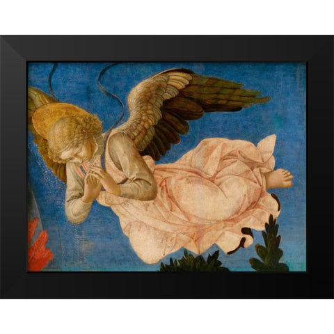 Angelo II Black Modern Wood Framed Art Print by Pesellino, Francesco