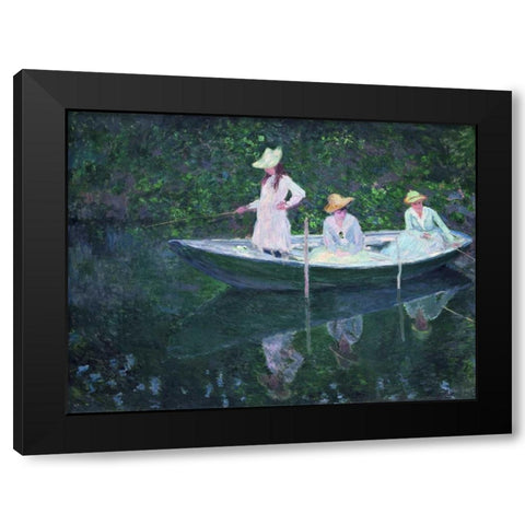 En Norvegienne Black Modern Wood Framed Art Print by Monet, Claude