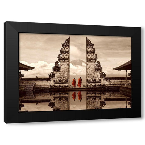Gates of Heaven-Bali Black Modern Wood Framed Art Print by Moreau, Marc
