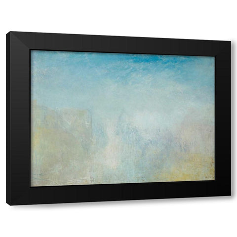 Venice with the Salute Black Modern Wood Framed Art Print with Double Matting by Turner, William