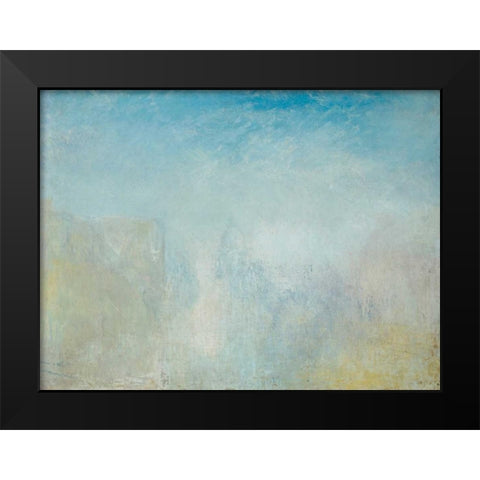Venice with the Salute Black Modern Wood Framed Art Print by Turner, William