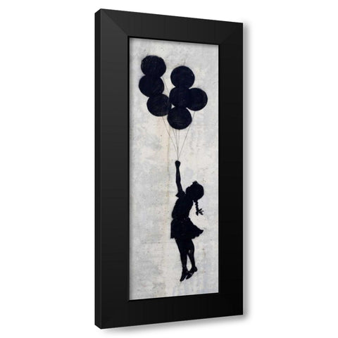 West Bank Wall, Palestine (graffiti attributed to Banksy) Black Modern Wood Framed Art Print by Anonymous (attributed to Banksy)
