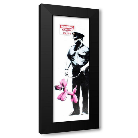 Los Angeles (graffiti attributed to Banksy) Black Modern Wood Framed Art Print by Anonymous (attributed to Banksy)