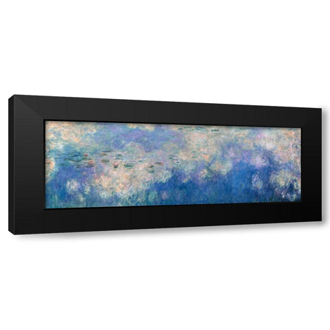 Waterlilies- The Clouds Black Modern Wood Framed Art Print by Monet, Claude