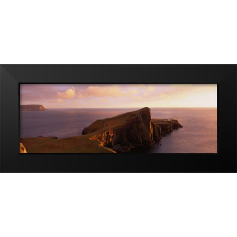 Phare de Neist Point Ecosse Black Modern Wood Framed Art Print by Guichard, Jean
