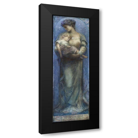 O Holy Night Black Modern Wood Framed Art Print with Double Matting by Raymond, Henry