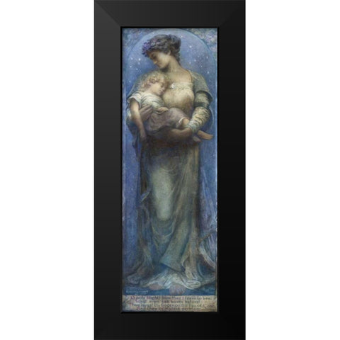 O Holy Night Black Modern Wood Framed Art Print by Raymond, Henry