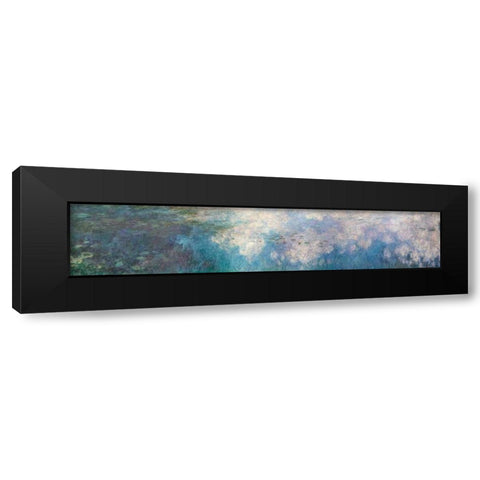 The Water Lilies - The Clouds Black Modern Wood Framed Art Print with Double Matting by Monet, Claude
