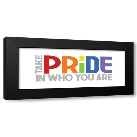 Pride Gnomes XI Black Modern Wood Framed Art Print by Reed, Tara