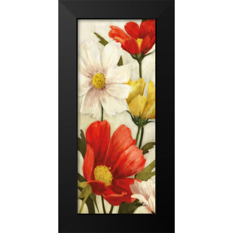Spice Floral Panel I Black Modern Wood Framed Art Print by Milan, Vittorio