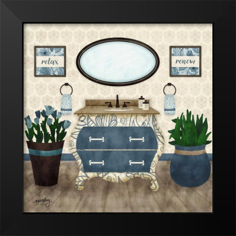 Time to Unwind I    Black Modern Wood Framed Art Print by Noonday Design