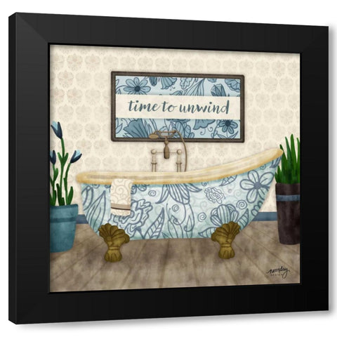 Time to Unwind II   Black Modern Wood Framed Art Print with Double Matting by Noonday Design
