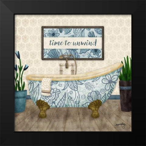 Time to Unwind II   Black Modern Wood Framed Art Print by Noonday Design