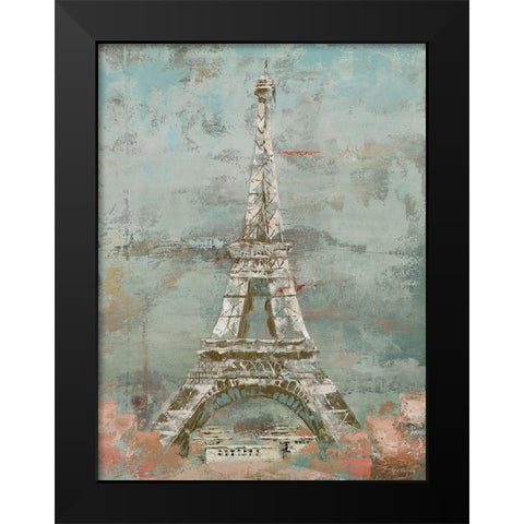 La Tour Eiffel Black Modern Wood Framed Art Print by Cusson, Marie Elaine