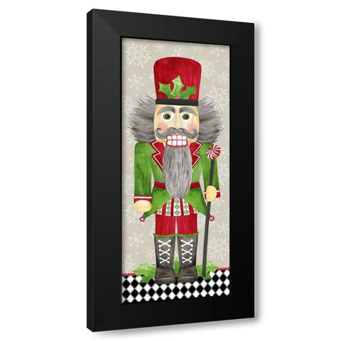Nutcracker Christmas II Black Modern Wood Framed Art Print with Double Matting by Reed, Tara