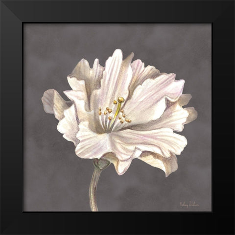Cream Willow Blossom II Black Modern Wood Framed Art Print by Wilson, Kelsey