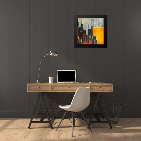 The City that Never Sleeps II Black Modern Wood Framed Art Print by Fine, Alexi