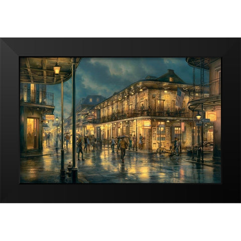Do You Remember Black Modern Wood Framed Art Print by Lushpin, E.