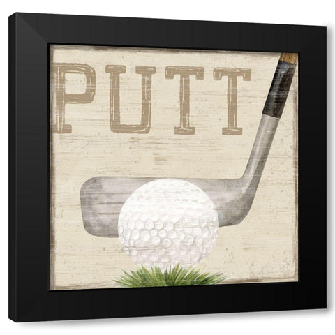 Golf Days VI-Putt Black Modern Wood Framed Art Print by Reed, Tara