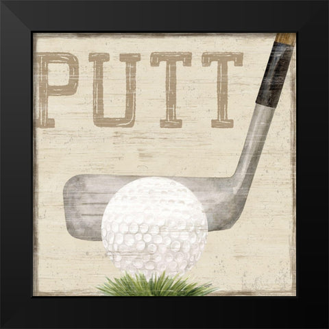 Golf Days VI-Putt Black Modern Wood Framed Art Print by Reed, Tara