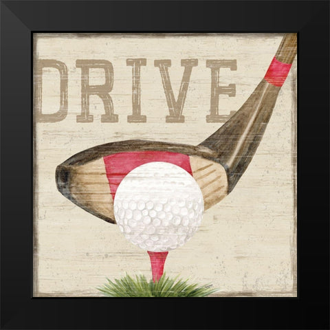 Golf Days VIII-Drive Black Modern Wood Framed Art Print by Reed, Tara