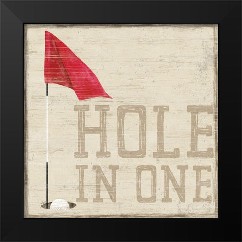 Golf Days IX-Hole in One Black Modern Wood Framed Art Print by Reed, Tara