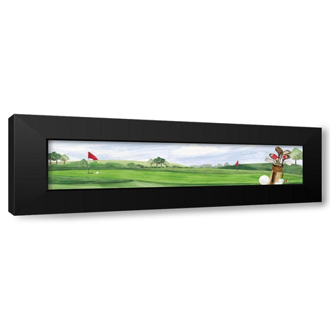 Golf Days panel I Black Modern Wood Framed Art Print by Reed, Tara