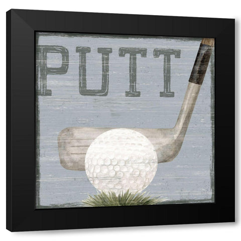 Golf Days neutral VI-Putt Black Modern Wood Framed Art Print by Reed, Tara
