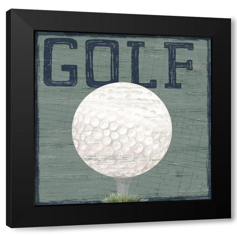 Golf Days neutral XI-Golf Black Modern Wood Framed Art Print with Double Matting by Reed, Tara