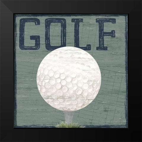 Golf Days neutral XI-Golf Black Modern Wood Framed Art Print by Reed, Tara