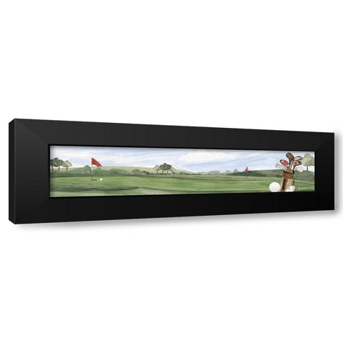 Golf Days neutral panel I Black Modern Wood Framed Art Print by Reed, Tara