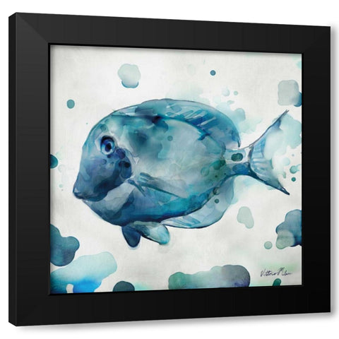 Watercolor Sea Creatures II Black Modern Wood Framed Art Print with Double Matting by Milan, Vittorio