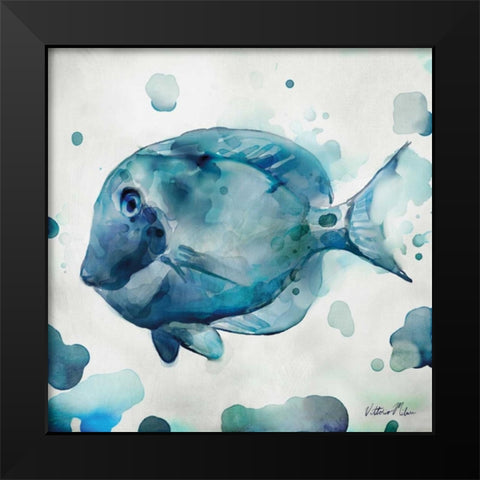 Watercolor Sea Creatures II Black Modern Wood Framed Art Print by Milan, Vittorio