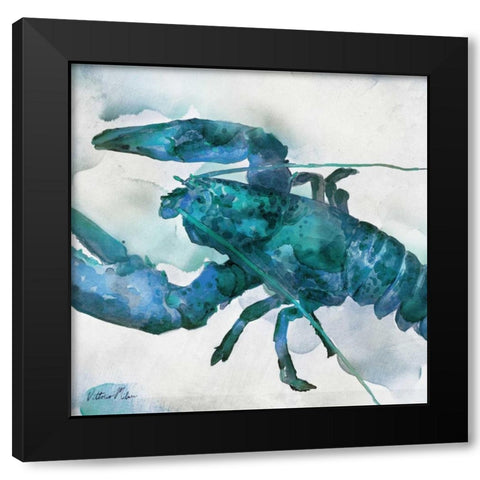 Watercolor Sea Creatures IV Black Modern Wood Framed Art Print by Milan, Vittorio