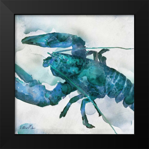 Watercolor Sea Creatures IV Black Modern Wood Framed Art Print by Milan, Vittorio