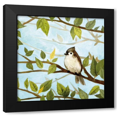 Morning Song II Black Modern Wood Framed Art Print with Double Matting by Milan, Vittorio