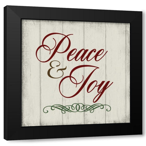 Christmas Peace II Black Modern Wood Framed Art Print by hartworks